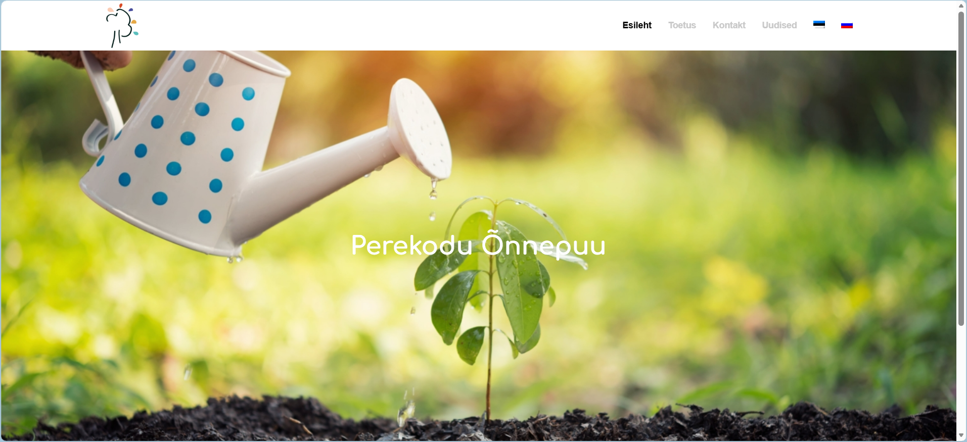 Perekodu Õnnepuu website screenshot